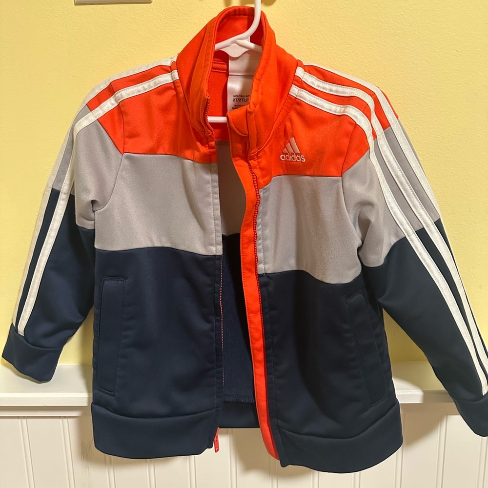 EUC Adidas kids zip up
